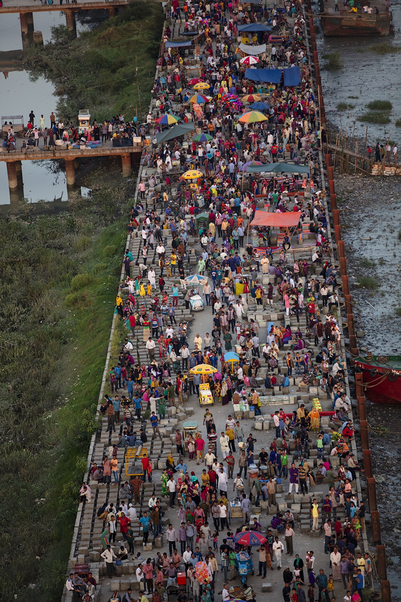 Marché de Dhaka - Yann Arthus-Bertrand